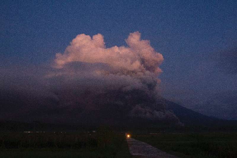 Indonesia's Mount Semeru spews smoke and ash in Lumajang, East Java