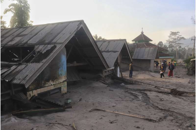 Indonesia's Mt. Semeru eruption buries homes, damages bridge