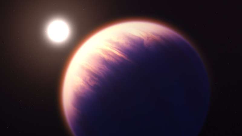 The James Webb Space Telescope reveals an exoplanet's atmosphere that has never been seen before
