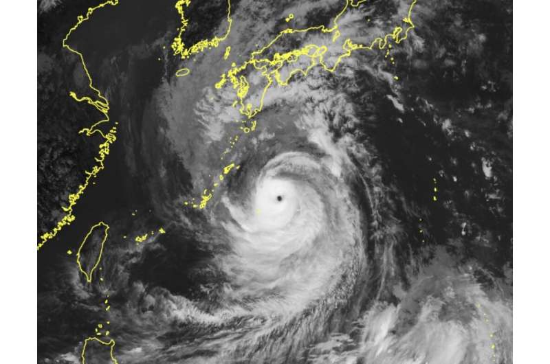 Japan's weather agency on Saturday warned of a 'very dangerous' typhoon heading towards the country's southern Kyushu island