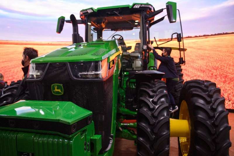 John Deere unveiled the fully autonomous 8R tractor in Las Vegas