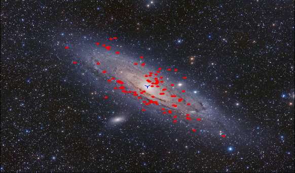 LAMOST helps to propose new method searching for clusters in Andromeda galaxy