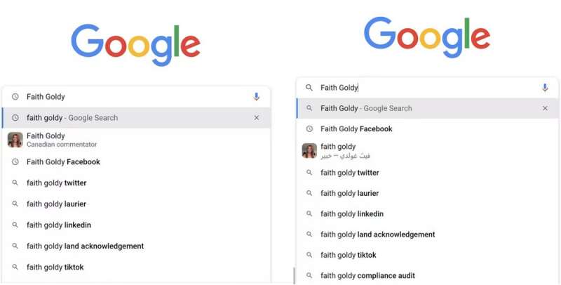 Language matters when Googling controversial people