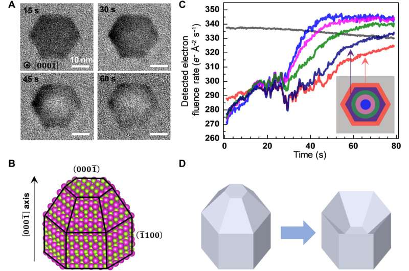 Liquid cell transmission electron microscopy analysis of semiconductor nanocrystals