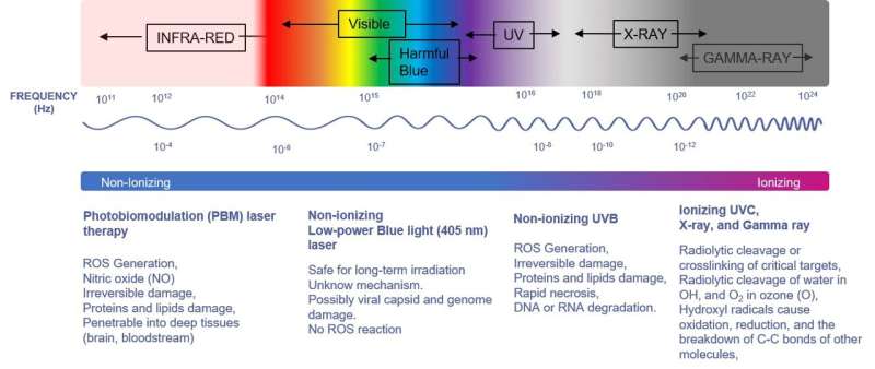 Looking at light radiation to halt viruses in their track
