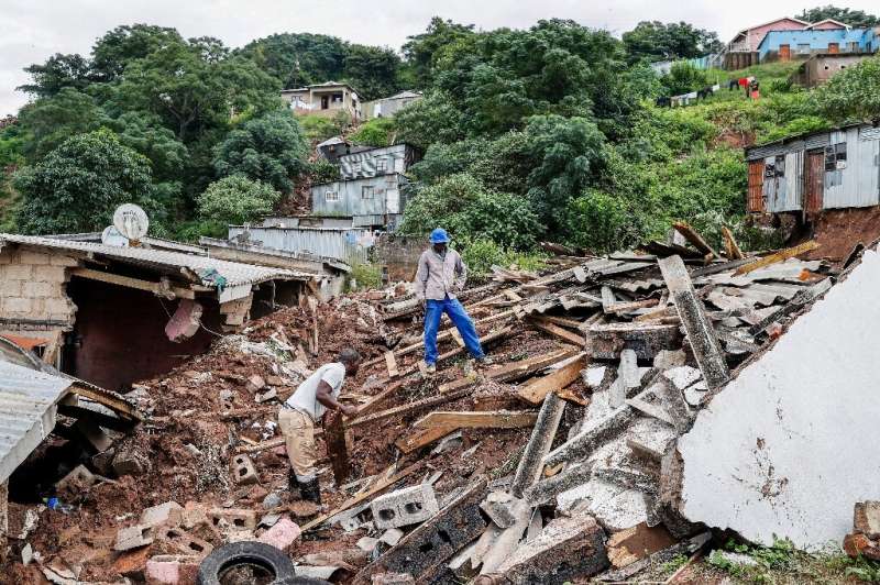 Many flood victims lived in shacks that were built on slopes