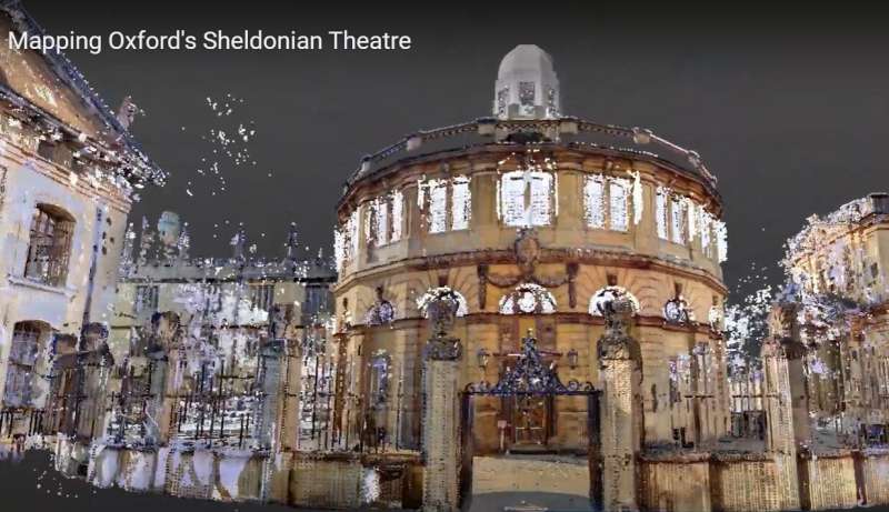 Mapping the old with the new: Handheld 3D scanning of Oxford's Sheldonian Theater