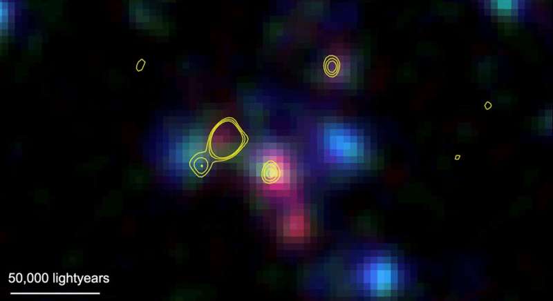 Master student discovers a group of galaxies clustered together in the early universe