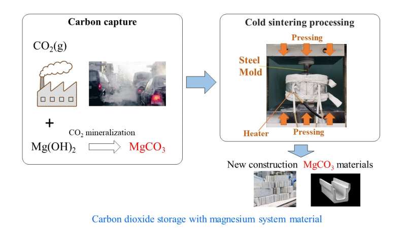 Mimicking the Earth's crust: Examining solidification of Mg–C–O–H systems by cold sintering