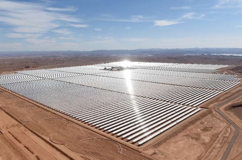 Morocco's Noor solar power plant, near the town of Ouarzazate, pictured in 2016. Africa has huge potential for solar power but i