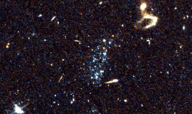 Mysterious blue blobs could be galactic "belly flops," astronomers say
