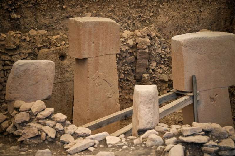 Mysterious: The carved T-shaped megaliths at the prehistoric Gobekli Tepe near Sanliurfa, Turkey