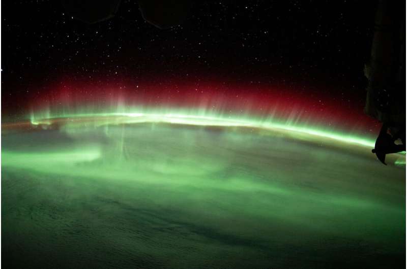 NASA shares 'spectacular" image of the southern lights from International Space Station