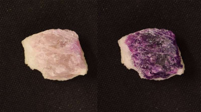 Natural mineral hackmanite can change colour almost indefinitely enabling numerous applications