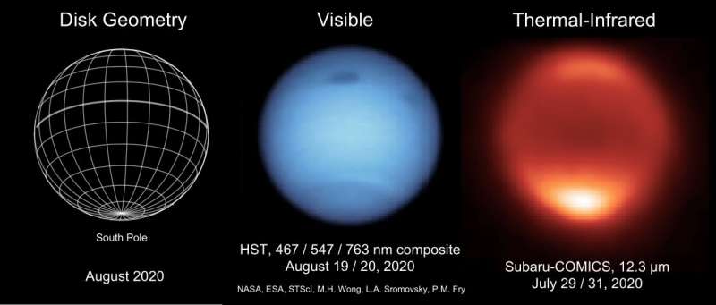 Neptune is colder than we thought: Study shows unexpected changes in air temperature