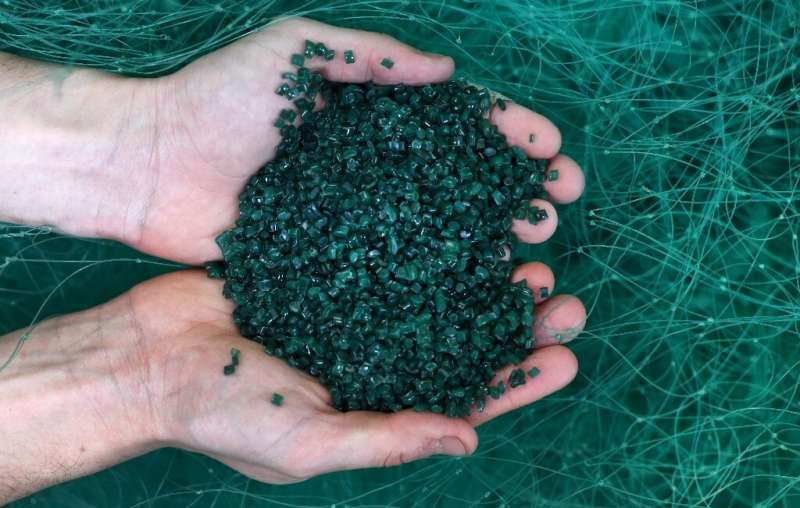 Net gains: French company Fil &amp; Fab takes old fishing nets and turns them into nylon granules that are then incorporated in 