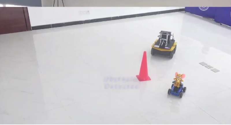 Neuromorphic chip dramatically reduces power requirements for rolling robot