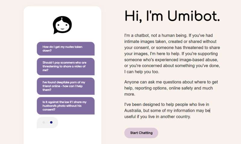 New chatbot goes online to fight image-based abuse
