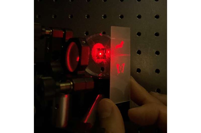 New device creates different images depending on light and environmental conditions
