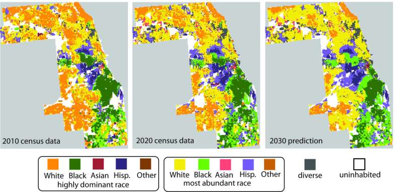 New map can predict how racial makeup of neighborhoods will change