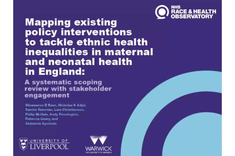 New research identifies gaps in ethnicity research in maternal care