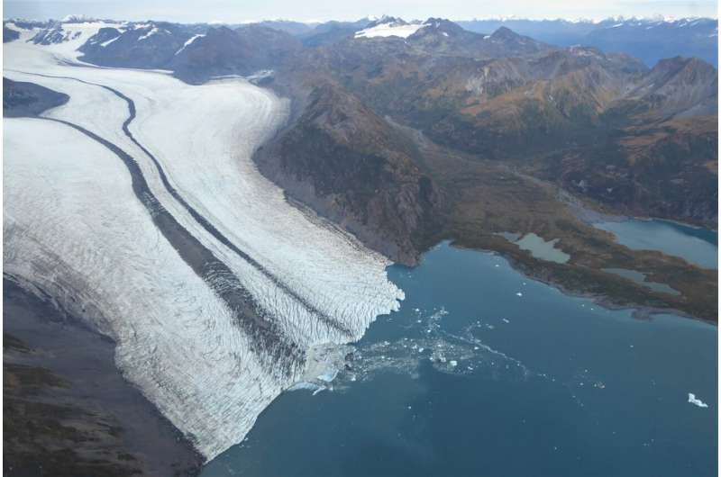 New study calculates retreat of glacier edges in Alaska's Kenai Fjords National Park