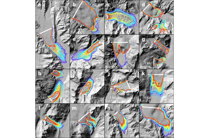 New study calculates retreat of glacier edges in Alaska's Kenai Fjords National Park
