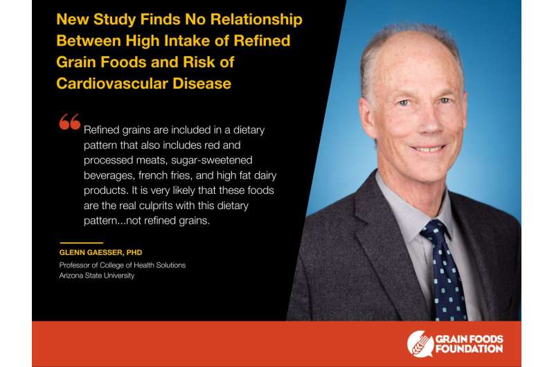 New study finds no relationship between high intake of refined grain foods and risk of cardiovascular disease