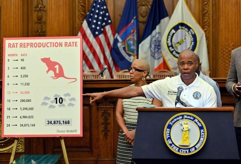 New York Mayor Eric Adams, pictured unveiling a rat killing machine as Brooklyn borough president in 2019