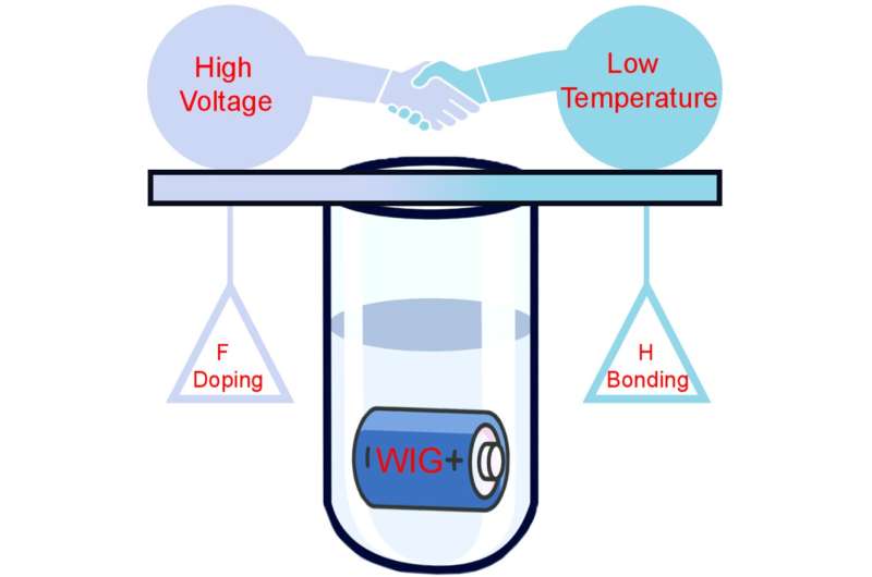 Novel aqueous polymeric sodium battery enables operation in water or at low temperature