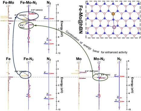 Novel design for dual-atom catalyst could reduce the environmental impact of ammonia production