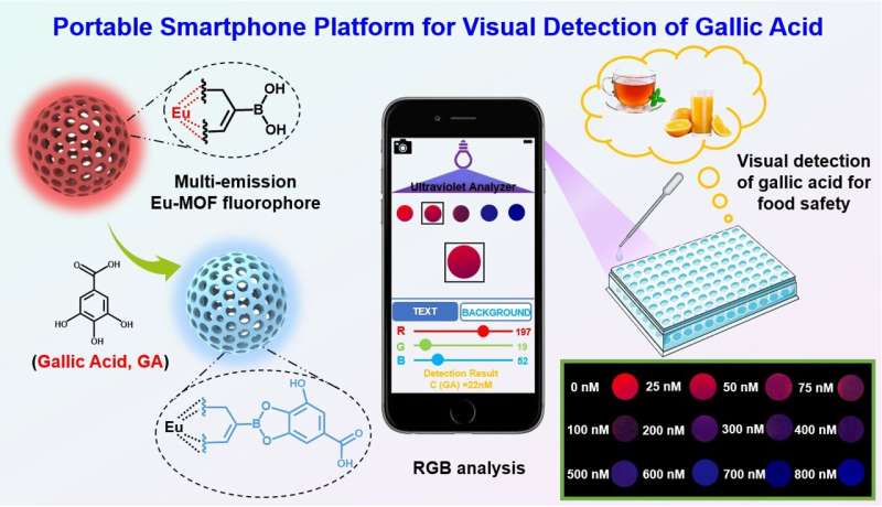 Novel fluorescence sensing platform developed for visual monitoring of food safety