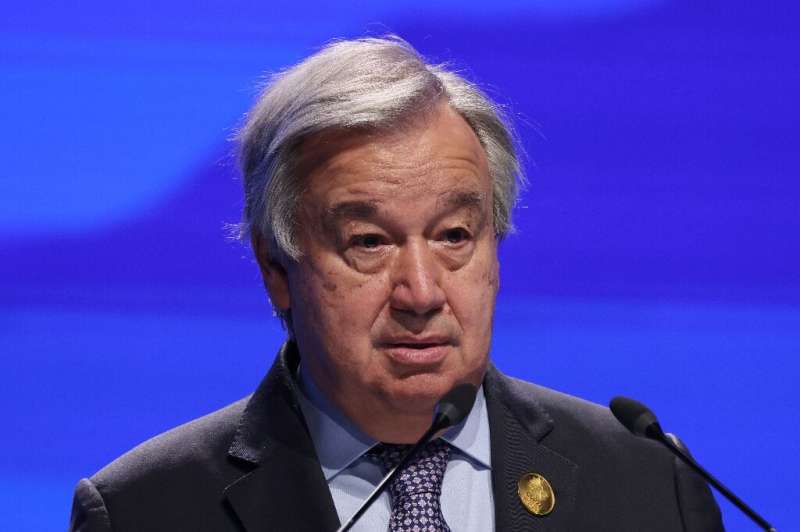 'Nuestro planeta todavía está en la sala de emergencias', dijo el secretario general de las Naciones Unidas, Antonio Guterres.