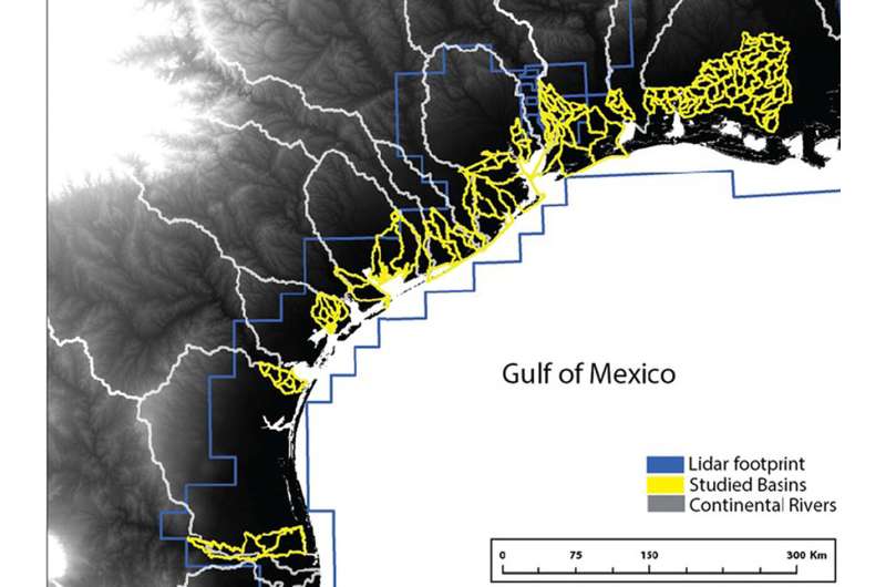 Overlooked channels influence water flow and flooding along Gulf Coast