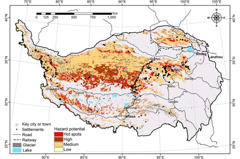 Permafrost degradation increases future costs of infrastructure on Qinghai-Tibet Plateau