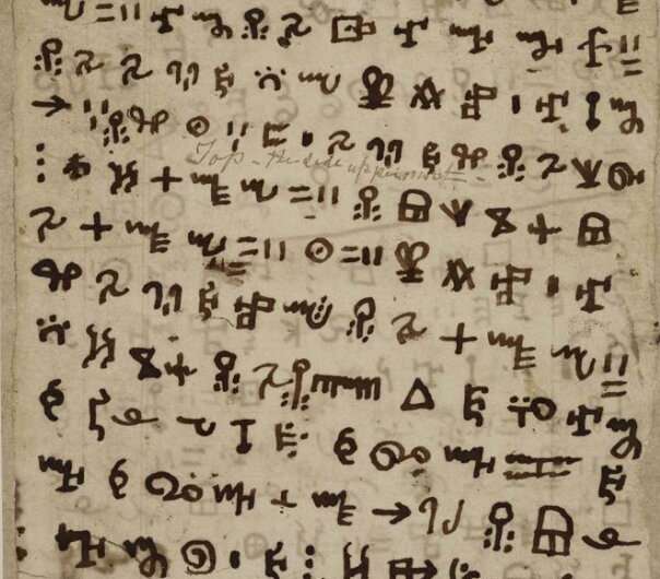 A rare African writing offers clues to the evolution of writing