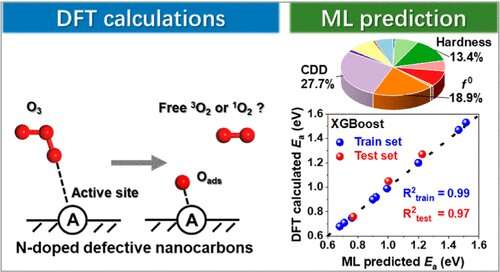 Reaction mechanism of O3 activation and singlet oxygen generation on N-doped defective nanocarbons