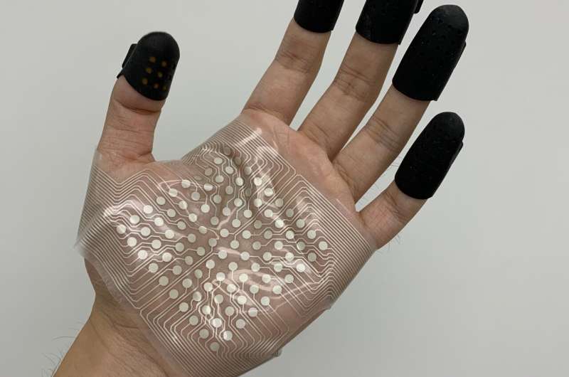 Research co-led by CityU develops a high-resolution, wearable electrotactile rendering device that virtualizes the sense of touc