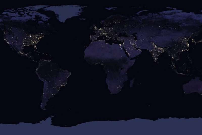 Researchers draw conclusions from viewing earth at night from space