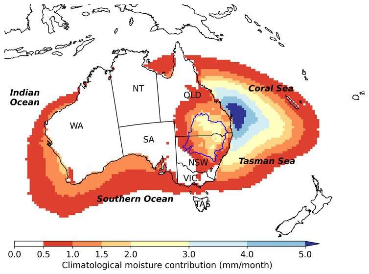 يحقق الباحثون في هطول أمطار غزيرة على الساحل الشرقي لأستراليا