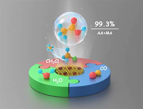 Researchers realize highly selective carbonylation of CH3Cl to acetic acid