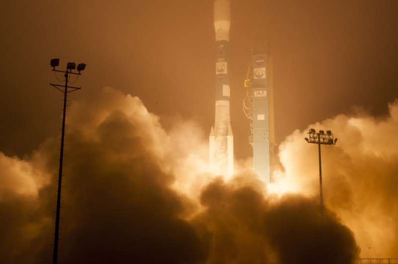 Rocket launches can create night-shining clouds away from the poles, NASA's AIM mission reveals