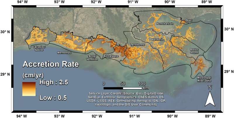 Satellites help scientists track dramatic wetlands loss in Louisiana