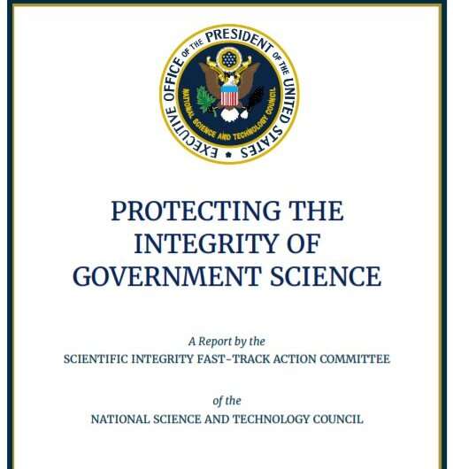 Scientific Integrity Task Force releases "Protecting the Integrity of Government Science" report