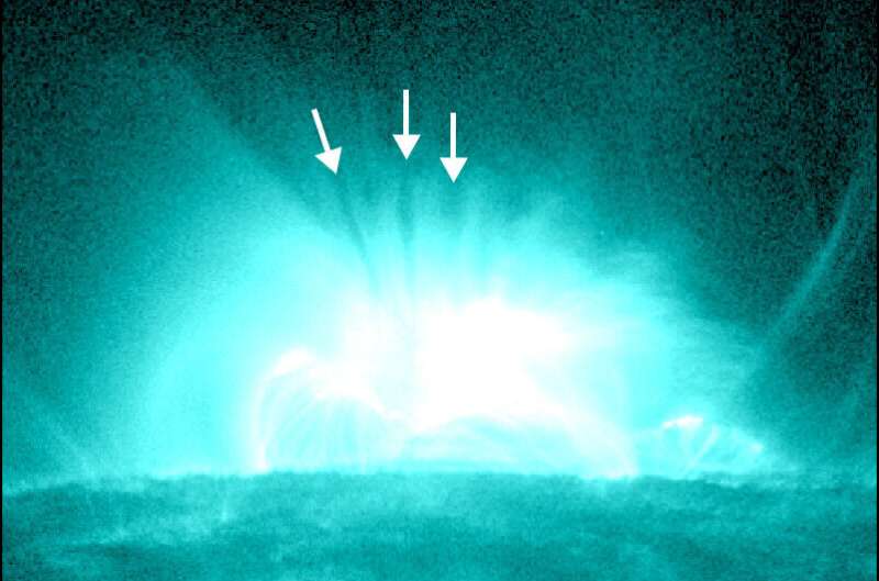 Scientists explain mysterious finger-like features in solar flares