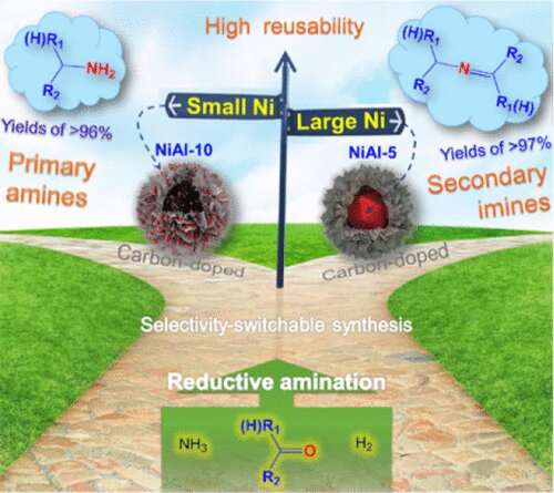 Scientists propose novel selective reductive amination catalysts with improved stability