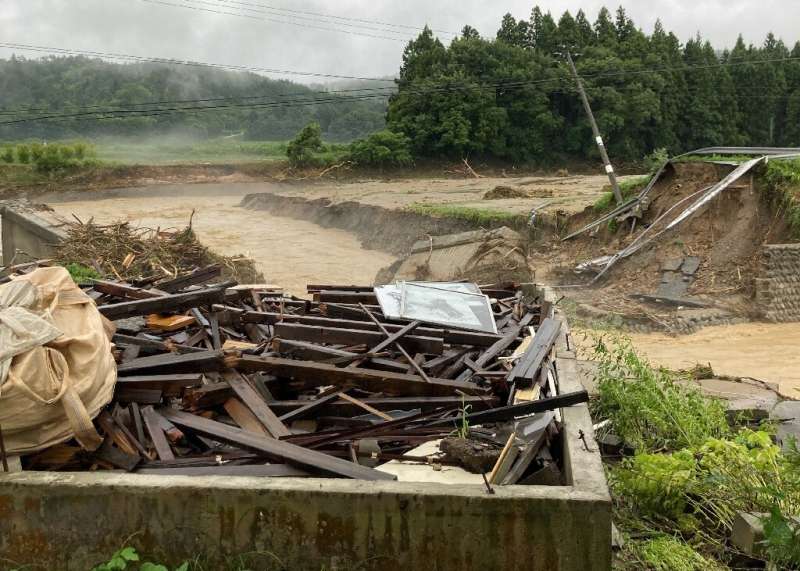 Scientists say climate change is intensifying the risk of heavy rain in Japan and elsewhere