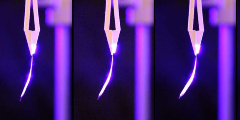 Shine a light: New research shows how low-energy light can bend plastic