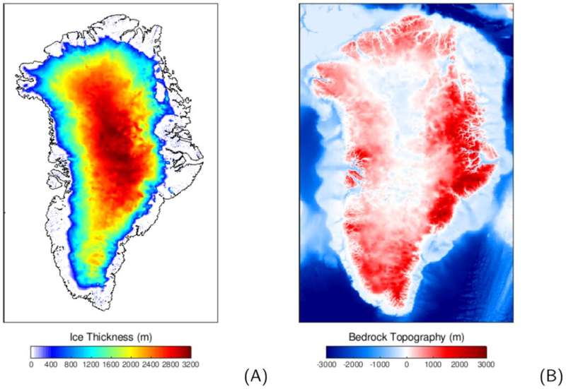 Simulations show a long delay in the effect of global warming on Greenland's inland ice