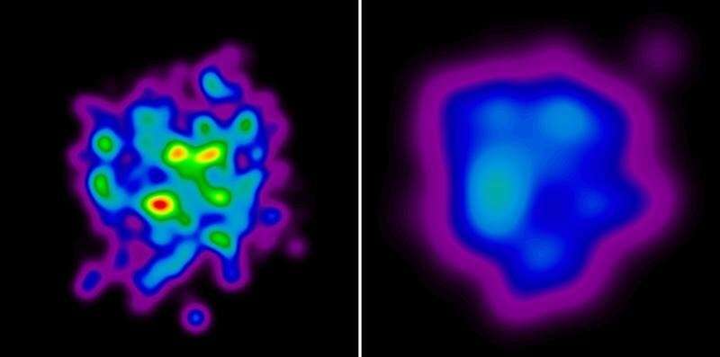 Smashing heavy nuclei reveals proton size